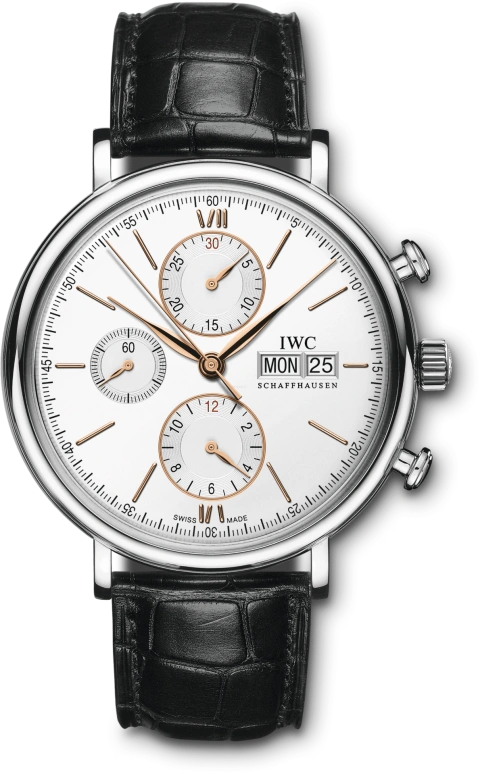 IWC,Portofino 42mm,42mm,Stainless Steel,Silver,Automatic,Chronograph,Date,Day,IW391031