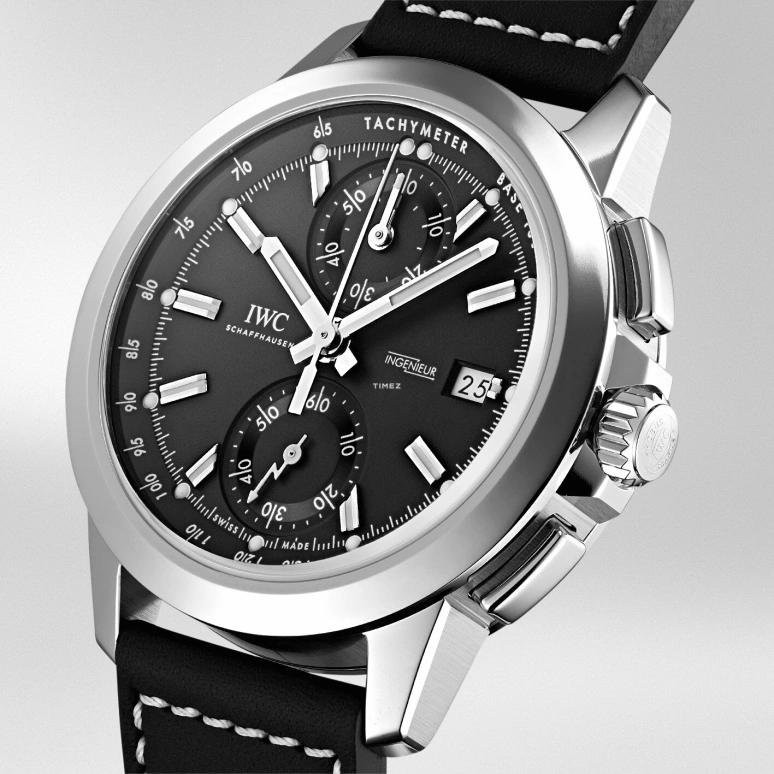 IWC,Ingenieur 44mm,44mm,Titanium,Black,Automatic,Chronograph,Day,Anti-magnetic,IW380901