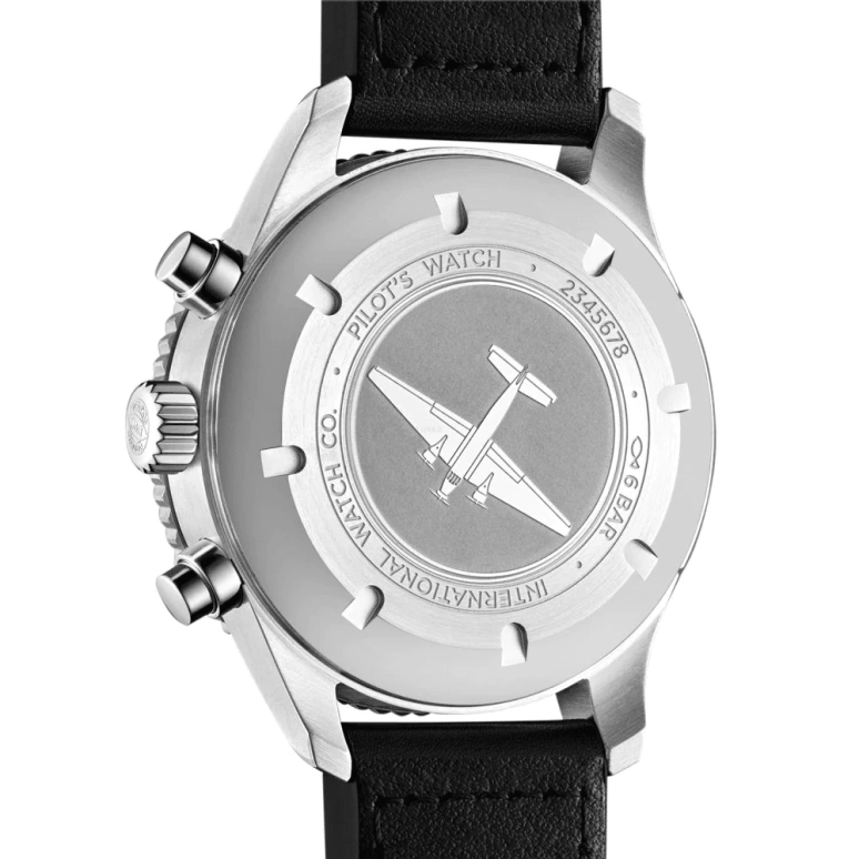IWC,Pilot 44mm,44mm,Ceramic,Stainless Steel,Black,Automatic,Chronograph,Date,Flyback,IW395001