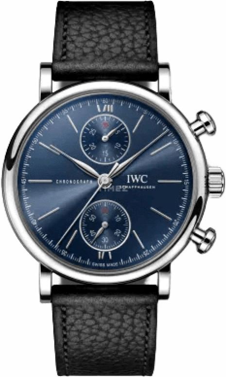 IWC,Portofino 39mm,39mm,Stainless Steel,Blue,Automatic,Chronograph,44hours,IW391408