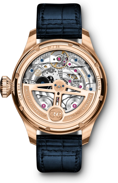 IWC,Big Pilot 46.20mm,46.20mm,Red Gold,Grey,Automatic,Moonphase,Perpetual Calendar,Month,Date,168hours,In-house Caliber,IW503802