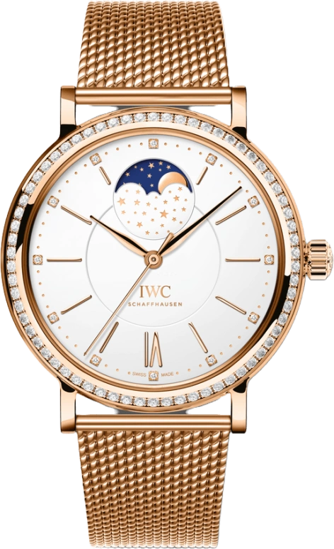 IWC,Portofino 37mm,37mm,Red Gold,Silver,Automatic,Moonphase,42hours,IW459010