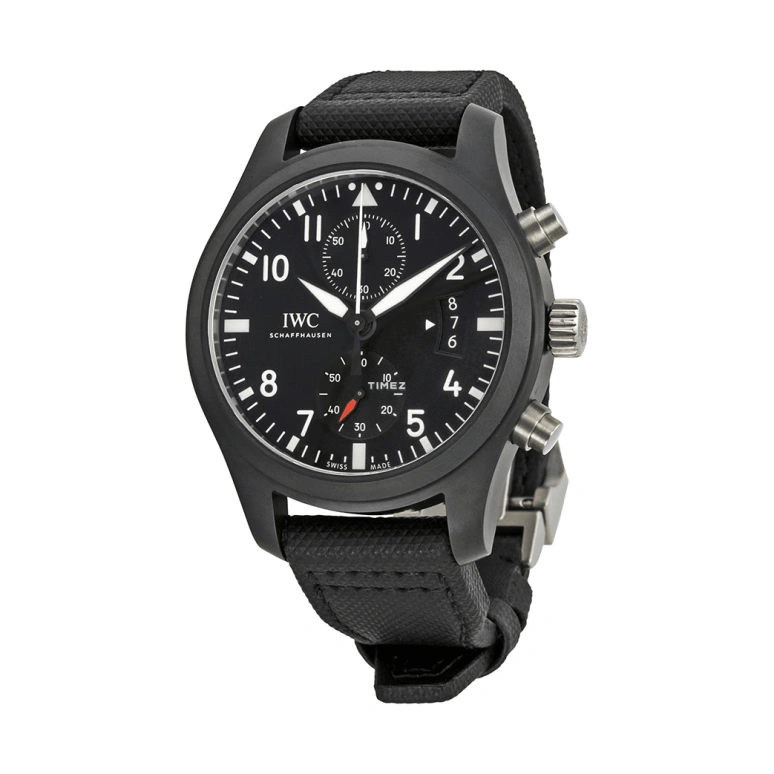 IWC,Pilot 46mm,46mm,Ceramic,Titanium Gold,Black,Automatic,Chronograph,Day,IW388007