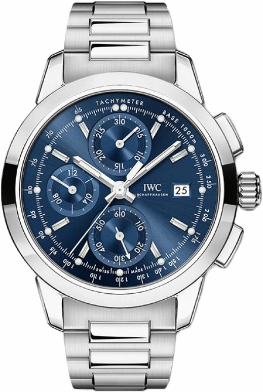 IWC,Ingenieur 42mm,42mm,Stainless Steel,Silver,Automatic,Chronograph,Date,Column Wheel,IW380802