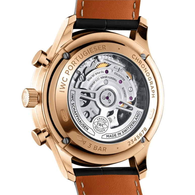 IWC,Portugieser 41mm,41mm,Red Gold,Grey,Automatic,Chronograph,Column Wheel,IW371610