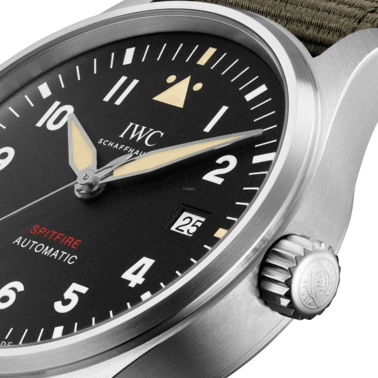 IWC,Pilot 39mm,39mm,Stainless Steel,Black,Automatic,Date,Anti-magnetic,IW326801