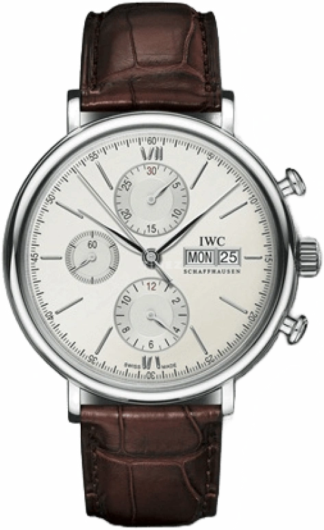 IWC,Portofino 42mm,42mm,Stainless Steel,Silver,Automatic,Chronograph,Date,Day,IW391007