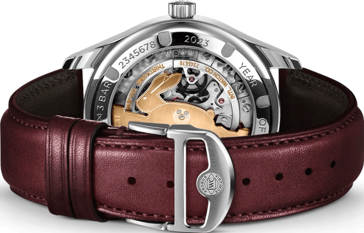 IWC,Portugieser 40.40mm,40.40mm,Stainless Steel,Burgundy,Automatic,60hours,In-house Caliber,IW358315