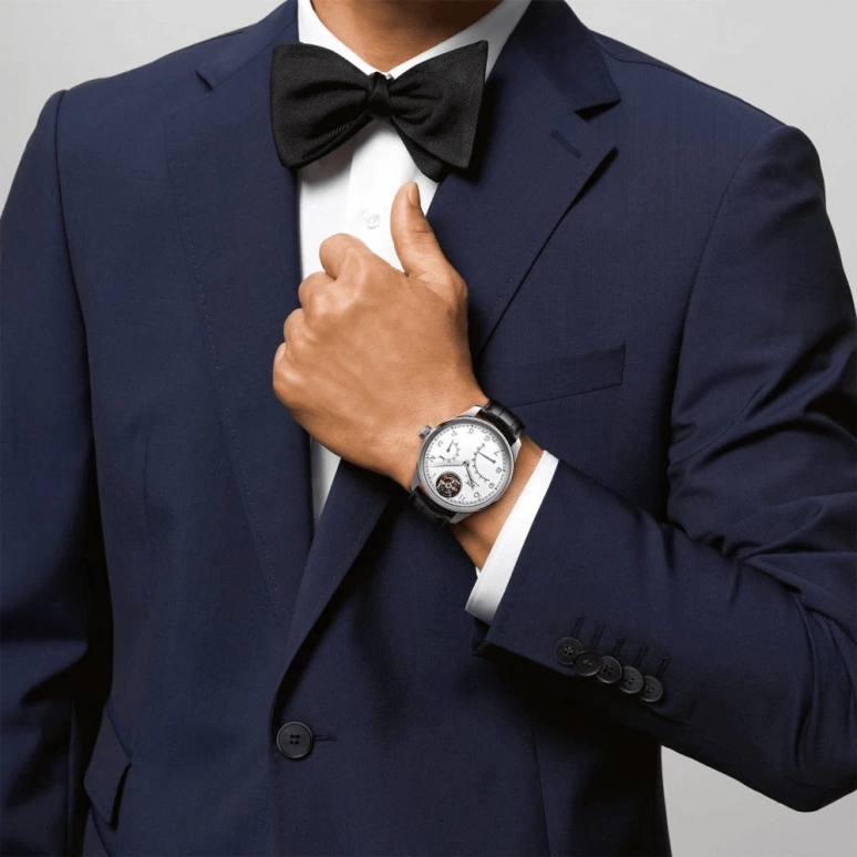 IWC,Portugieser 44.20mm,44.20mm,Platinum,Silver,Automatic,Date,Power Reserve Indicator,Tourbillon Escapement,Flyback,168hours,In-house Caliber,IW504601