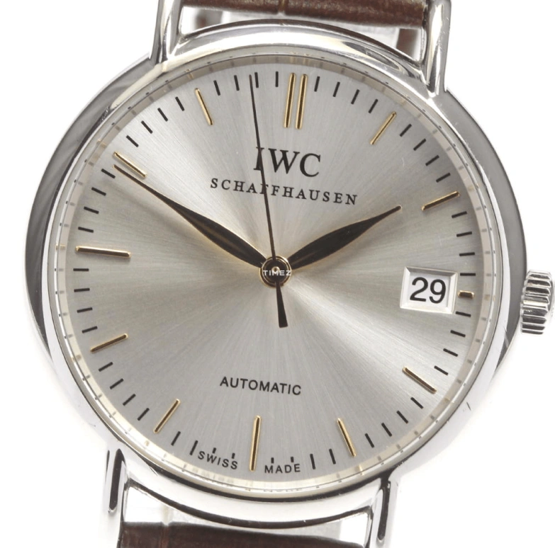 IWC,Portofino 34mm,34mm,Stainless Steel,Silver,Automatic,Day,42hours,IW356404