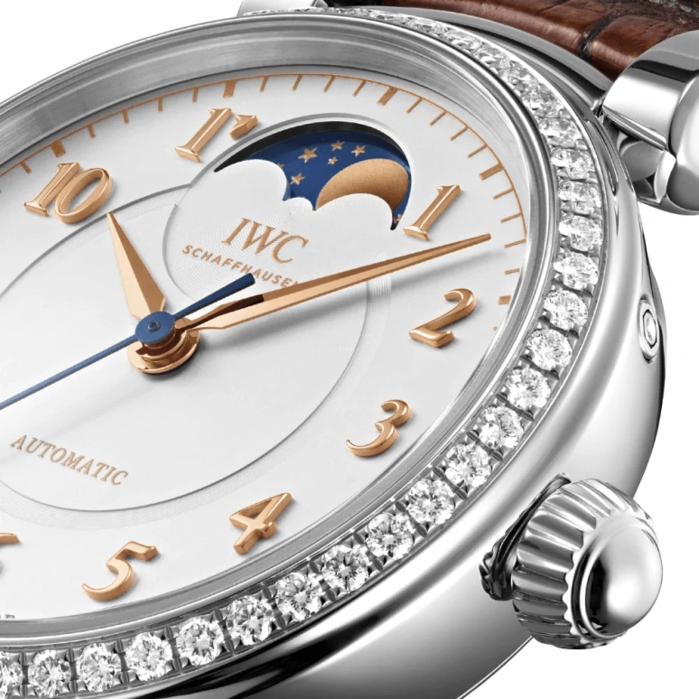 IWC,Da Vinci 36mm,36mm,Stainless Steel,Silver,Automatic,Moonphase,42hours,IW459307