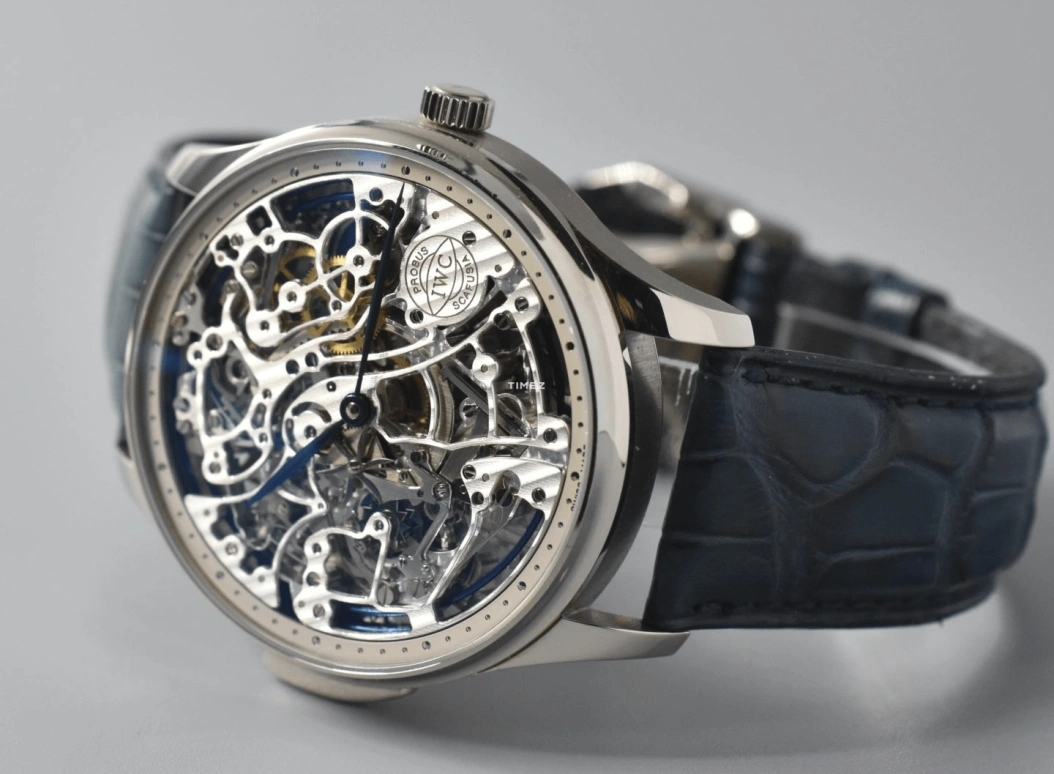 IWC,Portugieser 43mm,43mm,White Gold,Skeleton,Silver,Handwound,Minute Repeater,In-house Caliber,IW524101