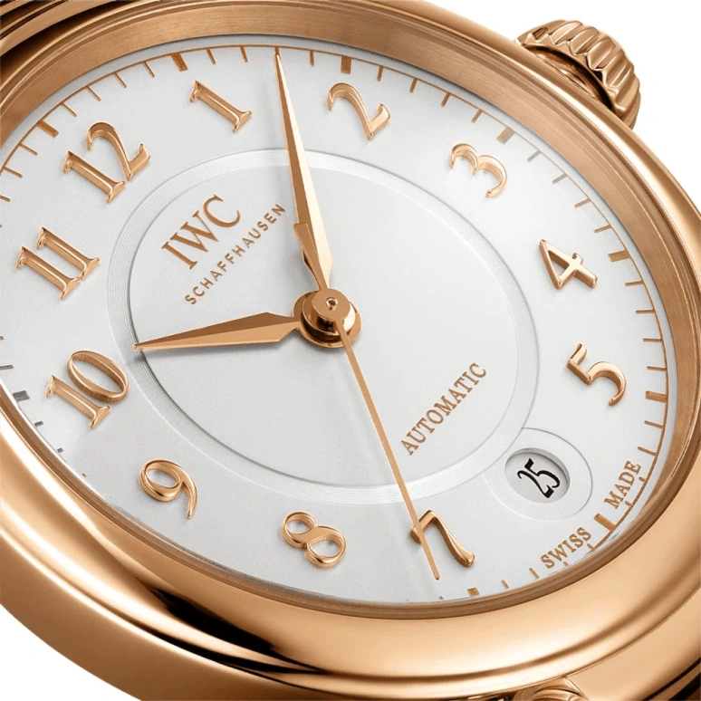 IWC,Da Vinci 36mm,36mm,Red Gold,Silver,Automatic,Date,Anti-magnetic,IW458309
