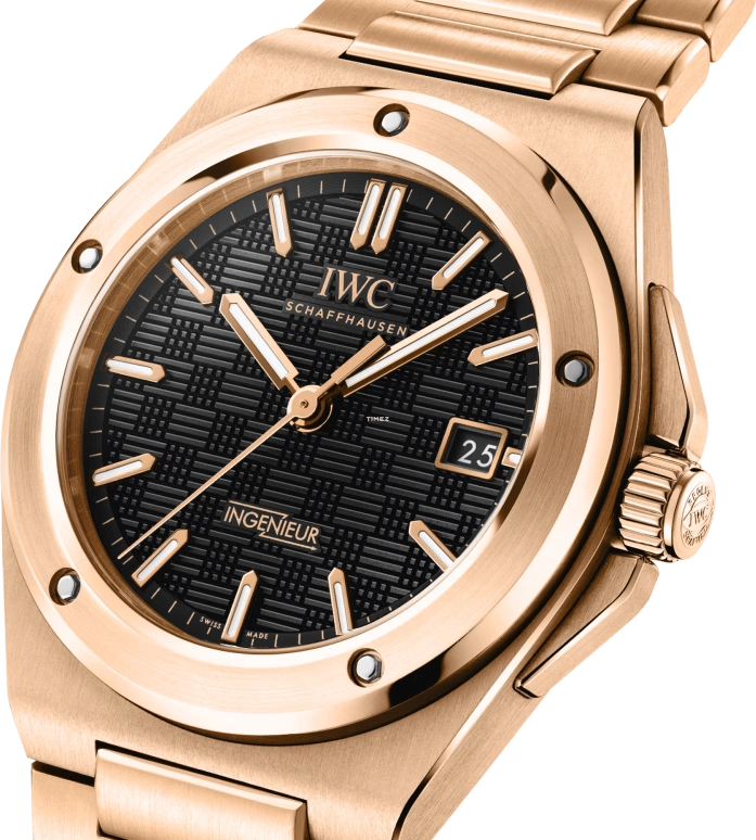 IWC,Ingenieur 40mm,40mm,Red Gold,Black,Automatic,Day,120hours,IW328702