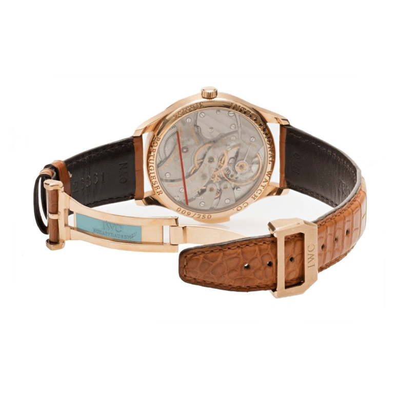 IWC,Portugieser 42mm,42mm,Rose Gold,White,Handwound,Minute Repeater,Sapphire,IW524006