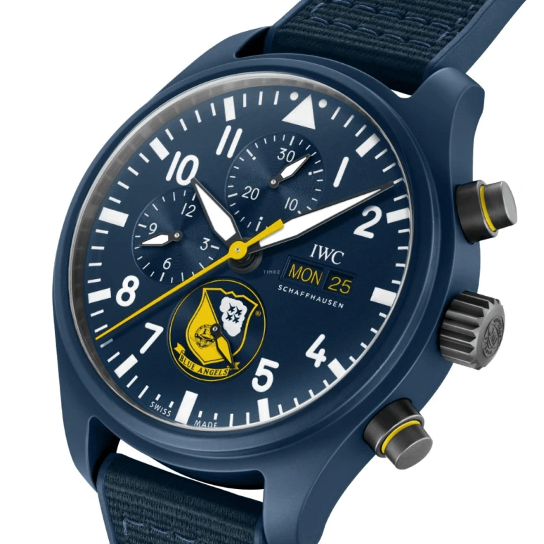 IWC,Pilot 44.50mm,44.50mm,Titanium,Ceramic,Blue,Automatic,Chronograph,Date,Day,Anti-magnetic,48hours,In-house Caliber,IW389109