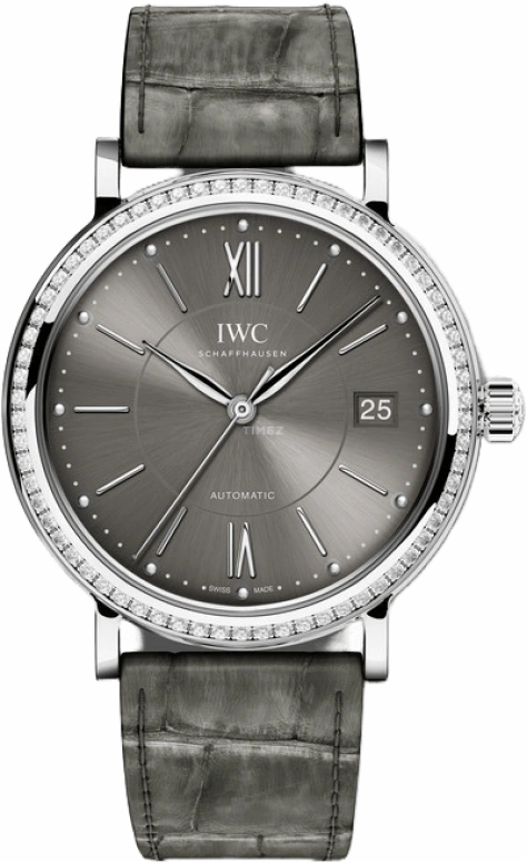 IWC,Portofino 37mm,37mm,Stainless Steel,Grey,Automatic,Date,Anti-magnetic,IW458104