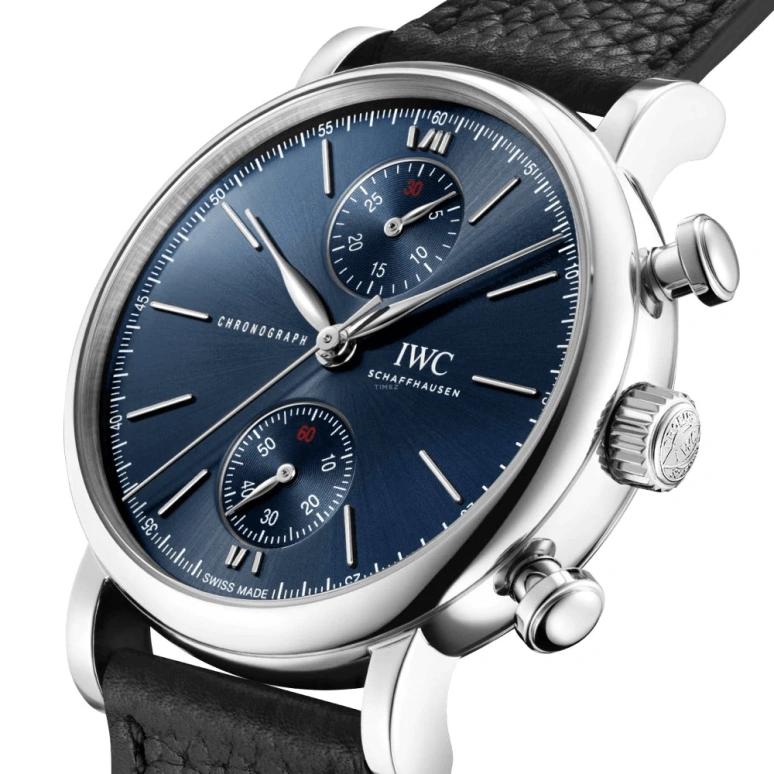 IWC,Portofino 39mm,39mm,Stainless Steel,Blue,Automatic,Chronograph,44hours,IW391408