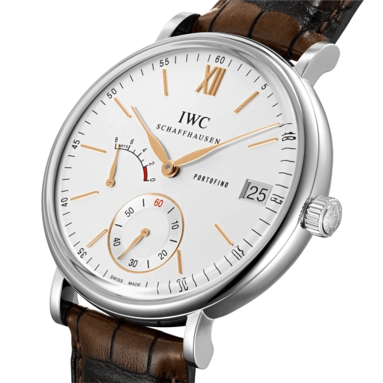 IWC,Portofino 45mm,45mm,Stainless Steel,Silver,Handwound,Date,Power Reserve Indicator,IW510103