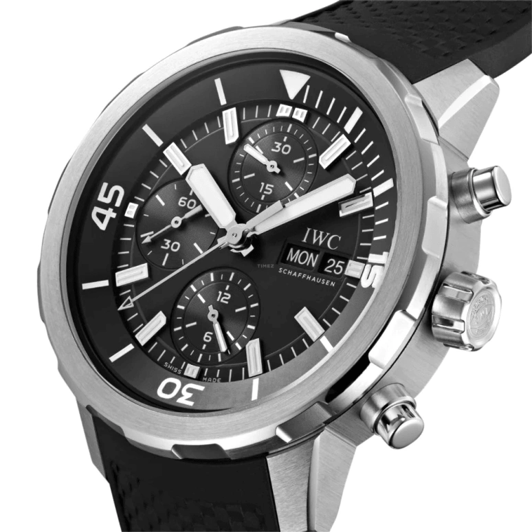 IWC,GST Aquatimer 44mm,44mm,Stainless Steel,Black,Automatic,Chronograph,Date,Day,Anti-magnetic,44hours,In-house Caliber,IW376803