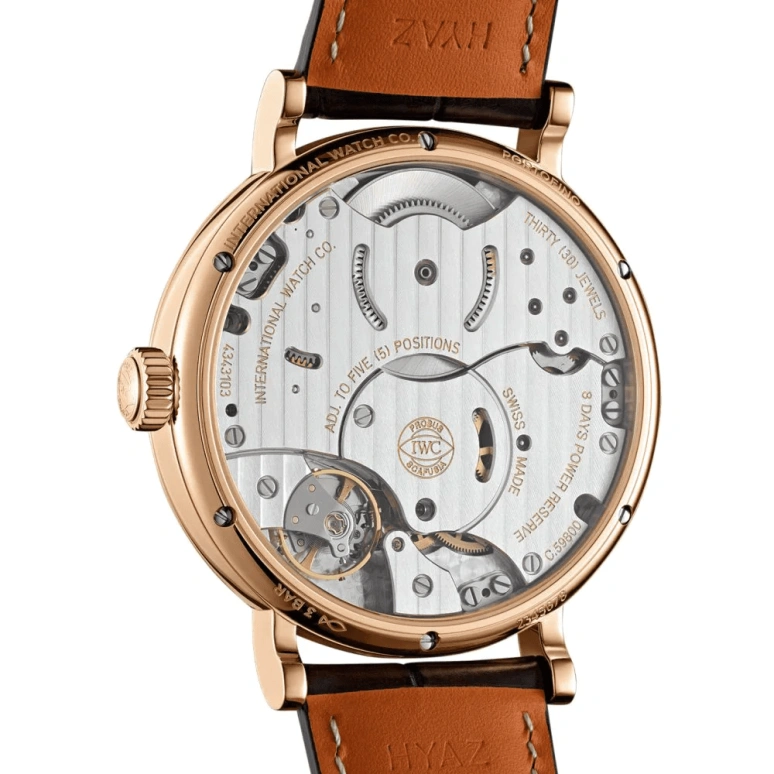 IWC,Portofino 45mm,45mm,Red Gold,Grey,Handwound,Moonphase,Date,Power Reserve Indicator,IW516403