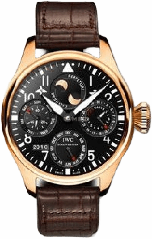 IWC,Big Pilot 46.20mm,46.20mm,Red Gold,Black,Automatic,Moonphase,Perpetual Calendar,Month,Date,168hours,In-house Caliber,IW502615