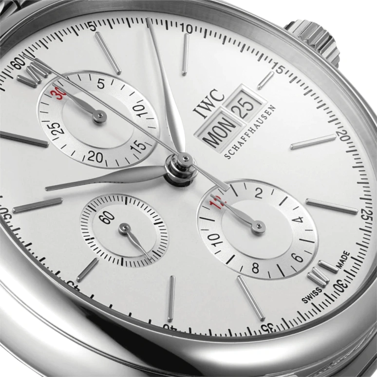 IWC,Portofino 42mm,42mm,Stainless Steel,Silver,Automatic,Chronograph,Date,Day,IW391028