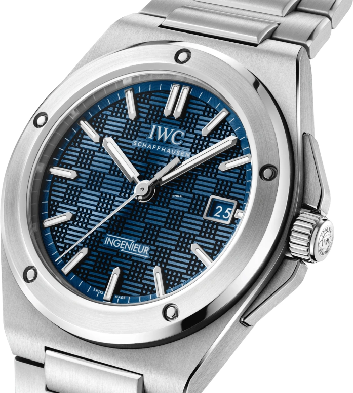 IWC,Ingenieur 40mm,40mm,Stainless Steel,Blue,Automatic,Day,Anti-magnetic,IW328907