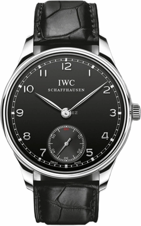 IWC,Portugieser 44mm,44mm,Stainless Steel,Black,Handwound,46hours,In-house Caliber,IW545407