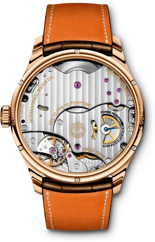 IWC,Portugieser 43mm,43mm,Red Gold,Silver,Handwound,Day,Power Reserve Indicator,IW510206
