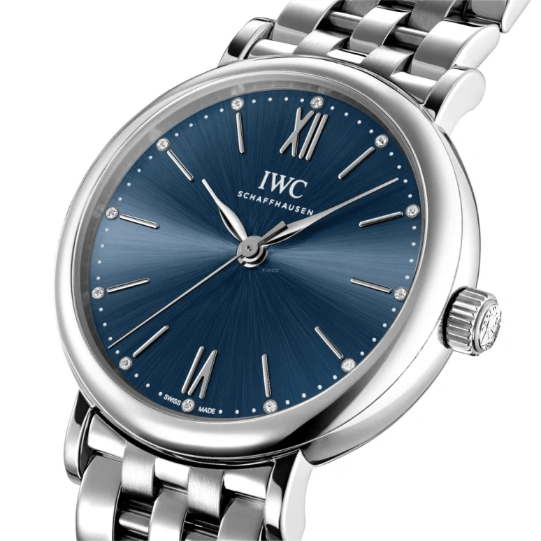 IWC,Portofino 34mm,34mm,Stainless Steel,Blue,Automatic,42hours,In-house Caliber,IW357413