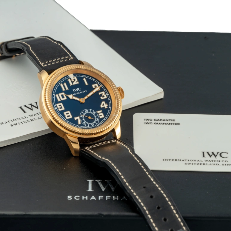 IWC,Vintage 44mm,44mm,Rose Gold,Black,Handwound,Anti-magnetic,46hours,IW325407