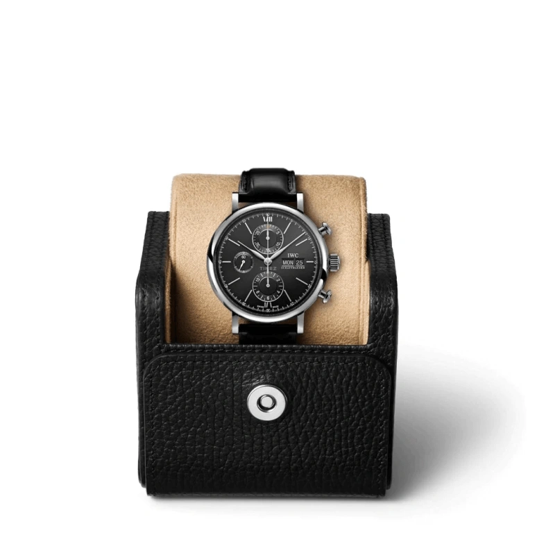 IWC,Portofino 42mm,42mm,Stainless Steel,Black,Automatic,Chronograph,Date,Day,IW391029