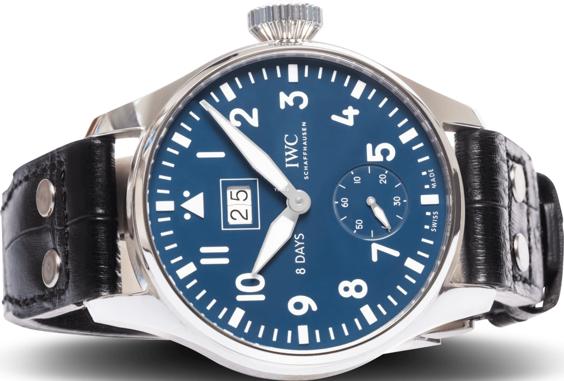 IWC,Big Pilot 46.20mm,46.20mm,Stainless Steel,Blue,Handwound,Power Reserve Indicator,Big Date,IW510503
