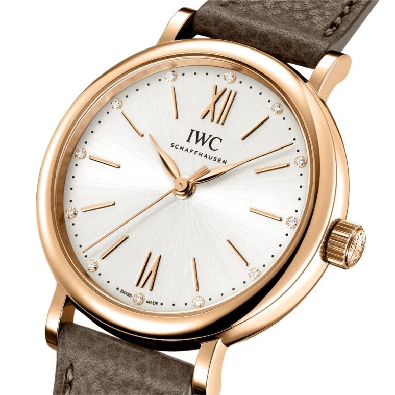 IWC,Portofino 34mm,34mm,Red Gold,White,Automatic,42hours,In-house Caliber,IW357414