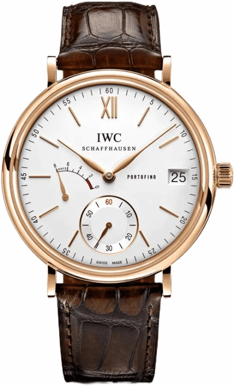 IWC,Portofino 45mm,45mm,Red Gold,Silver,Handwound,Day,Power Reserve Indicator,IW510107