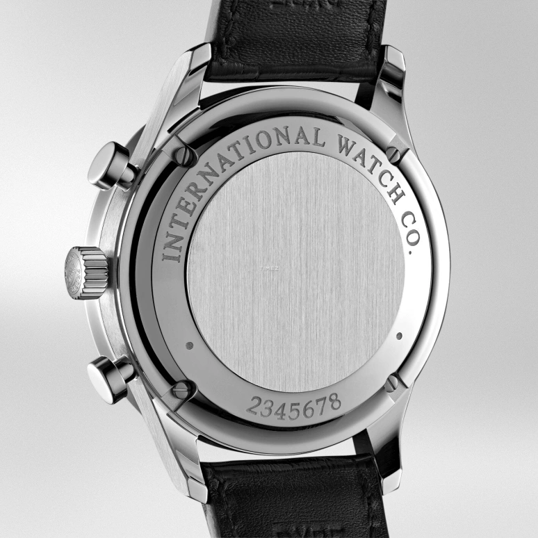 IWC,Portugieser 40.90mm,40.90mm,Stainless Steel,Black,Automatic,Chronograph,44hours,IW371447