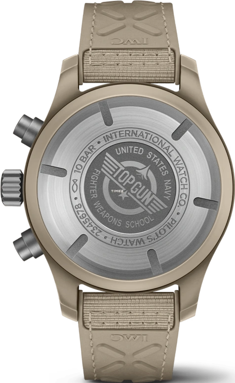 IWC,Pilot 41.90mm,41.90mm,Ceramic,Cream,Brown,Automatic,Chronograph,Date,Day,IW389402