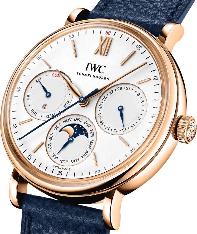 IWC,Portofino 40mm,40mm,Red Gold,White,Automatic,Moonphase,Perpetual Calendar,Leap Year,Annual Calendar,60hours,In-house Caliber,IW344602