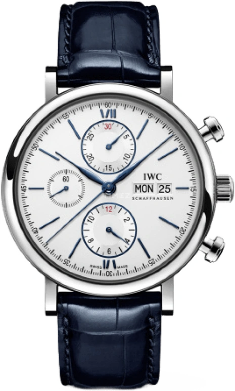 IWC,Portofino 42mm,42mm,Stainless Steel,Silver,Automatic,Chronograph,Date,Day,Anti-magnetic,44hours,In-house Caliber,IW391037