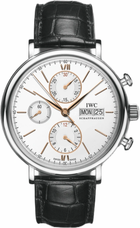 IWC,Portofino 42mm,42mm,Stainless Steel,Silver,Automatic,Chronograph,Date,Day,IW391022