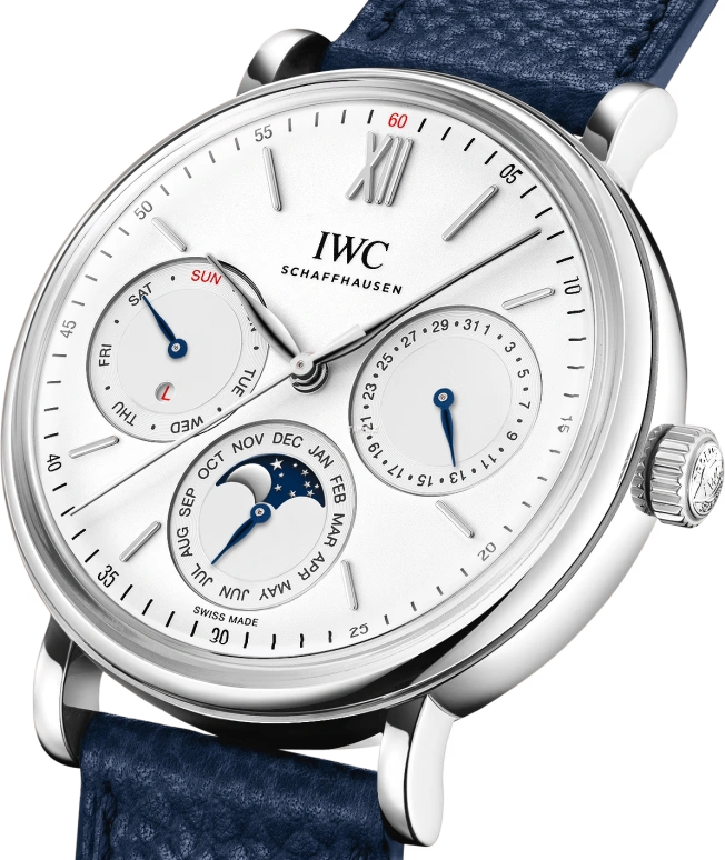 IWC,Portofino 40mm,40mm,Stainless Steel,White,Automatic,Moonphase,Perpetual Calendar,Leap Year,Annual Calendar,60hours,In-house Caliber,IW344601