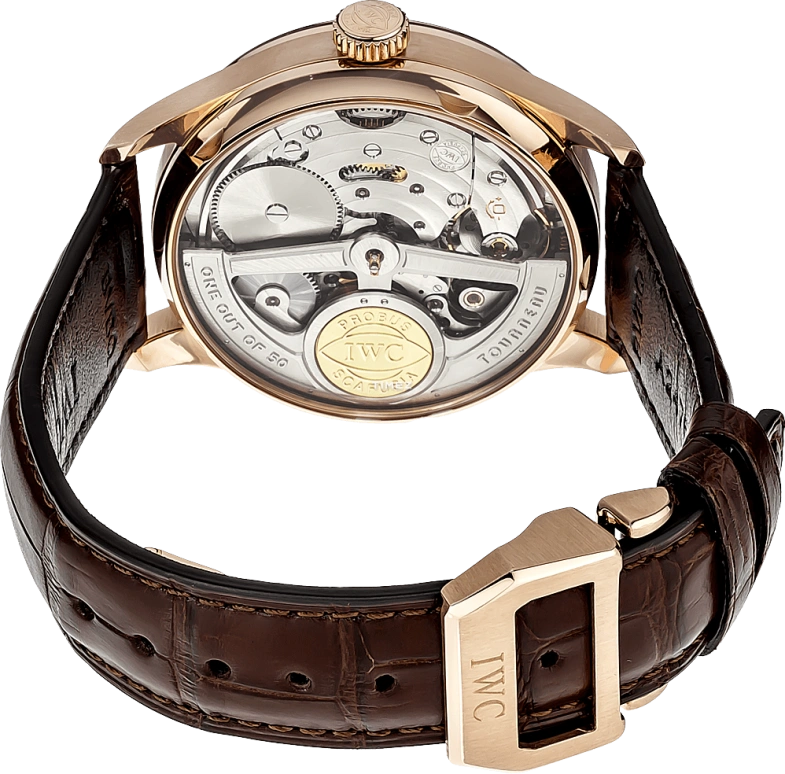 IWC,Portugieser 42.30mm,42.30mm,Red Gold,Grey,Automatic,Day,Power Reserve Indicator,IW500118