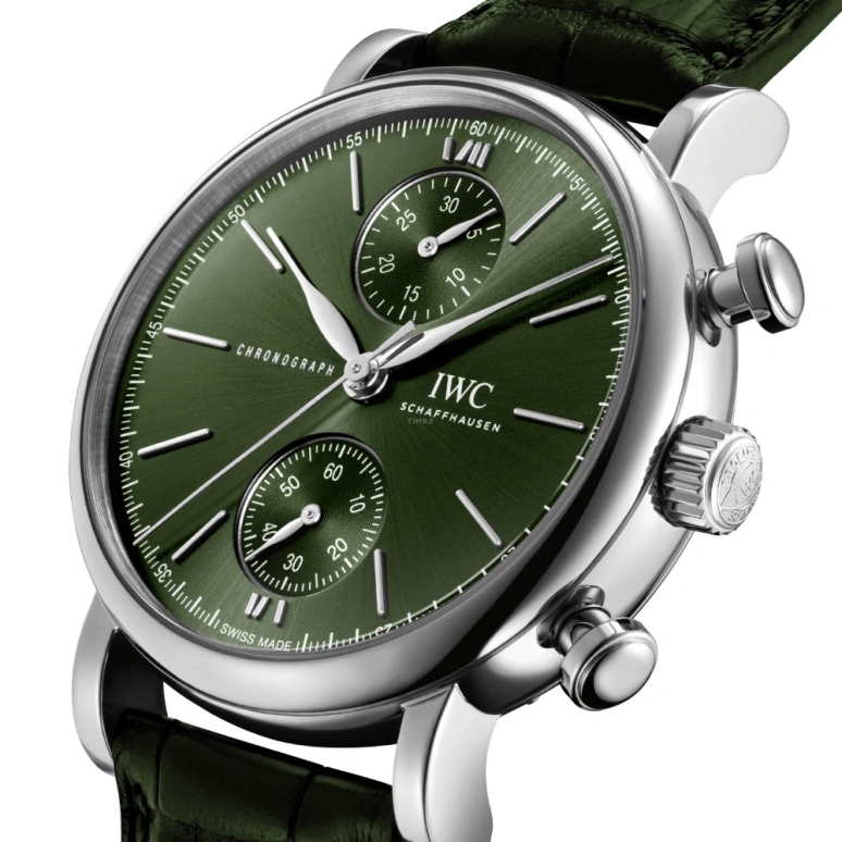 IWC,Portofino 39mm,39mm,Stainless Steel,Green,Automatic,Chronograph,44hours,IW391405