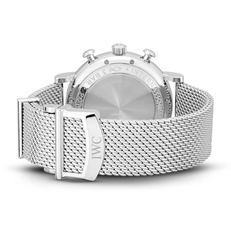 IWC,Portofino 42mm,42mm,Stainless Steel,Black,Automatic,Chronograph,Date,Day,IW391016