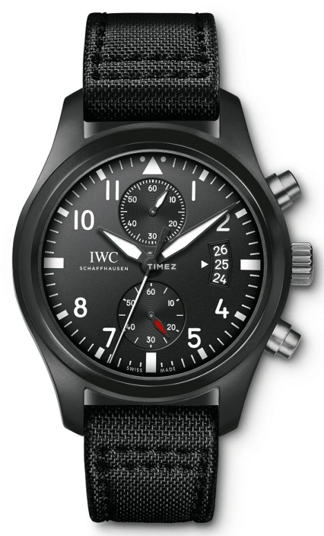 IWC,Pilot 46mm,46mm,Ceramic,Titanium Gold,Black,Automatic,Chronograph,Day,IW388007