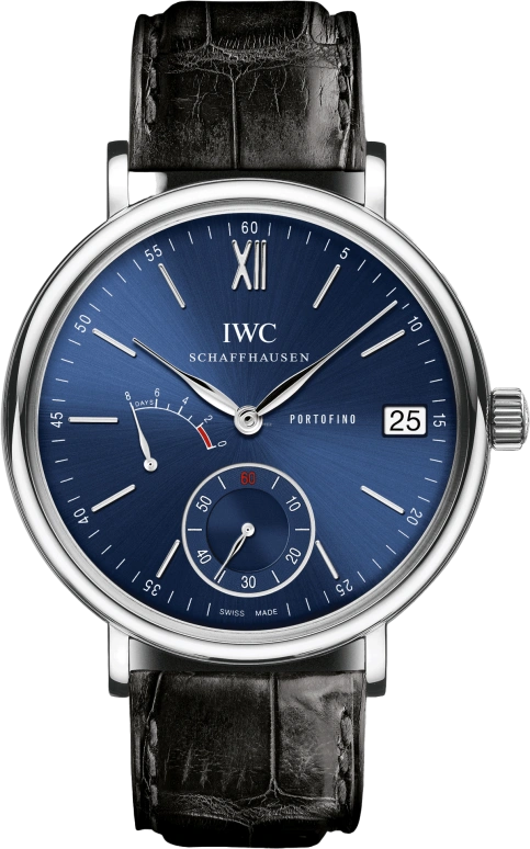 IWC,Portofino 45mm,45mm,Stainless Steel,Blue,Handwound,Date,Power Reserve Indicator,IW510106