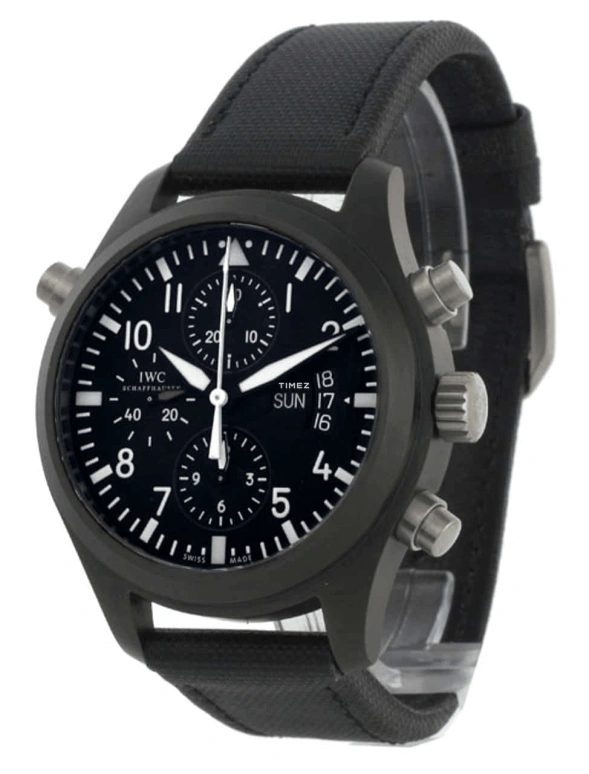 IWC,Pilot 45mm,45mm,Ceramic,Black,Automatic,Chronograph,Date,Day,Rattrapante,Sapphire,Crystal Glass,Round,IW378601