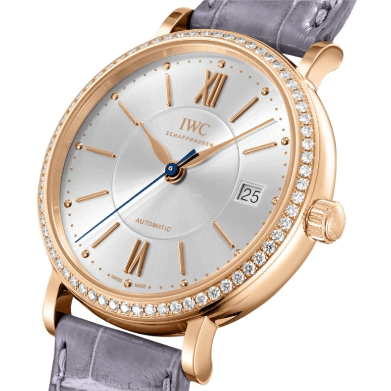 IWC,Portofino 37mm,37mm,Red Gold,Silver,Automatic,Date,Anti-magnetic,IW458107
