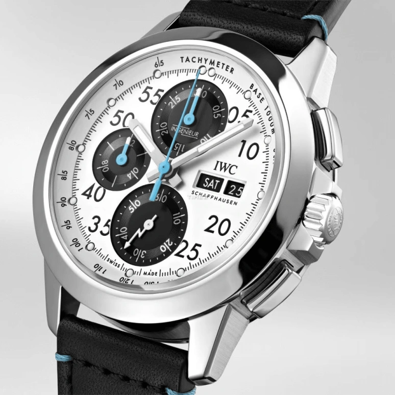 IWC,Ingenieur 44mm,44mm,Titanium,Black,Automatic,Chronograph,Date,Day,Anti-magnetic,48hours,In-house Caliber,IW381201